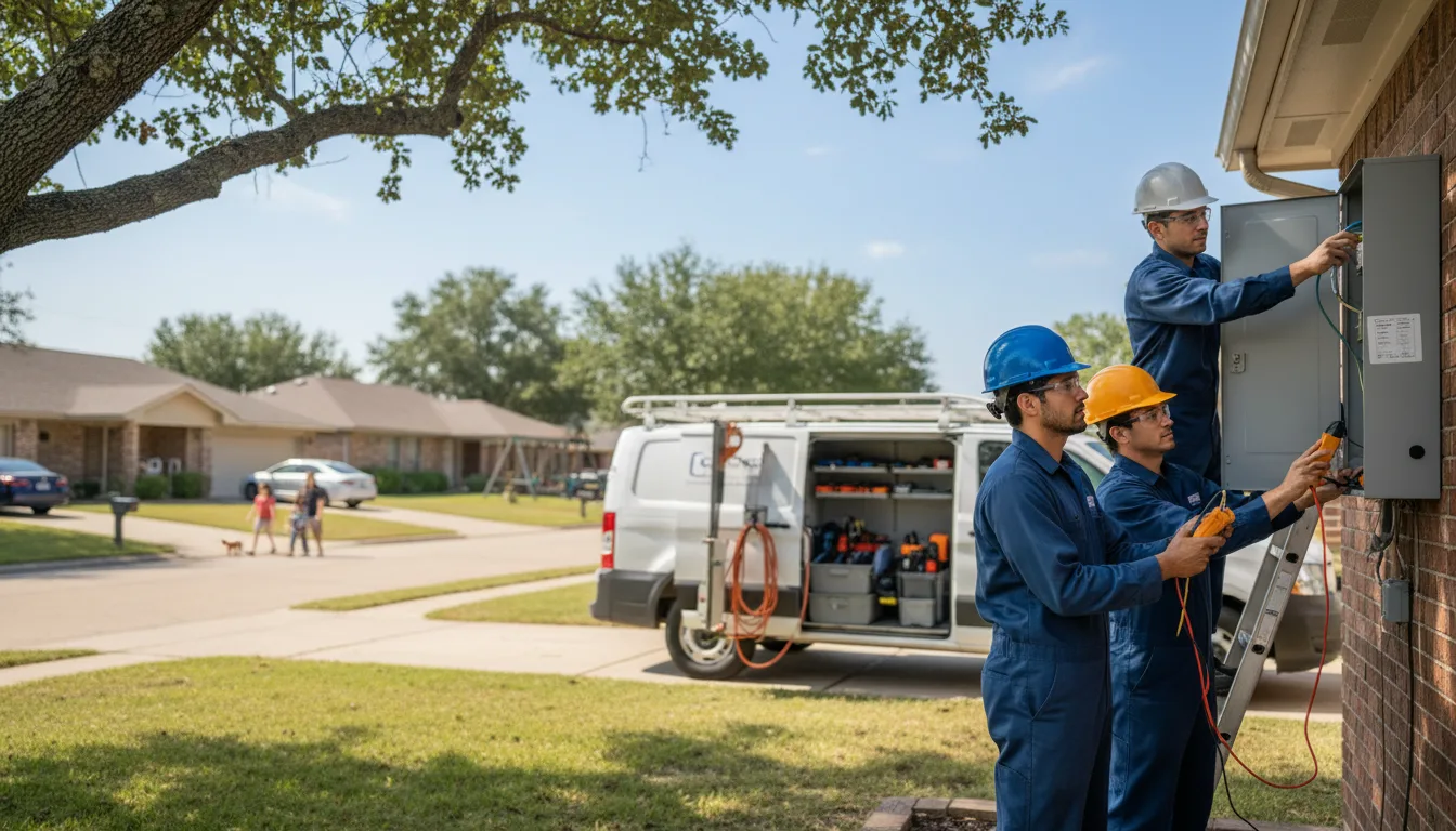 Certified electrician providing emergency electrical services in Peru, NE